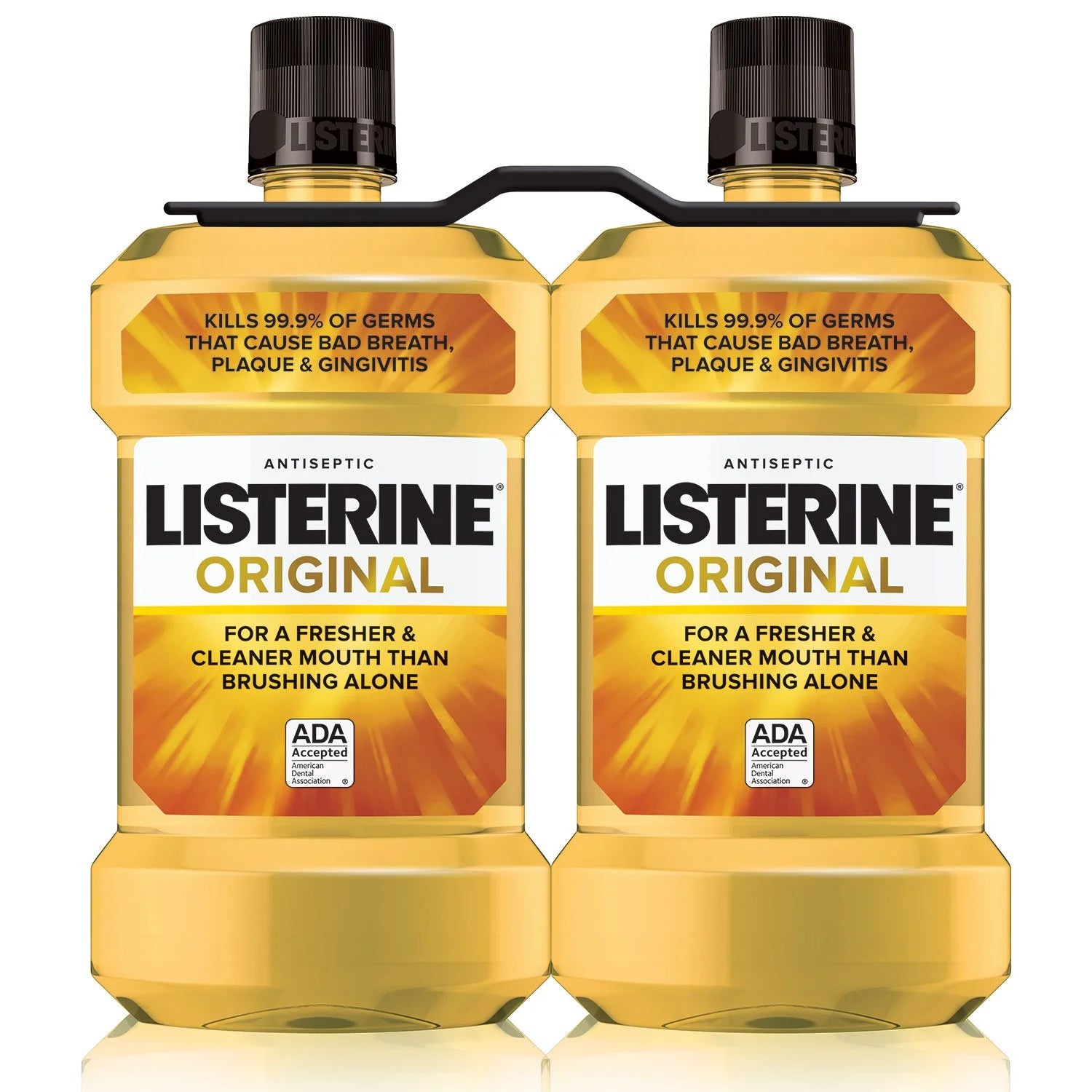 Listerine Antiseptic Moutwash Original Flavor 1.5 Liter Bottle (Pack of 2) : Listerine Mouthwash Original Flavor - Bellso